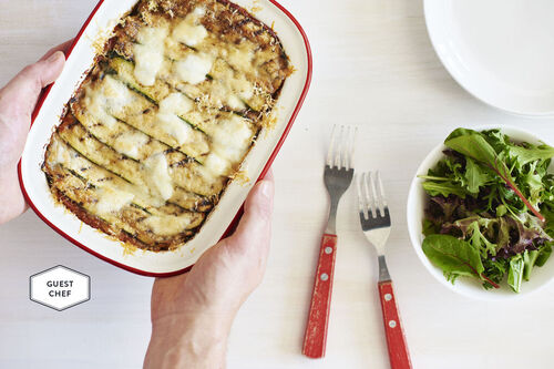 Bread 'Lasagne' of Zucchini