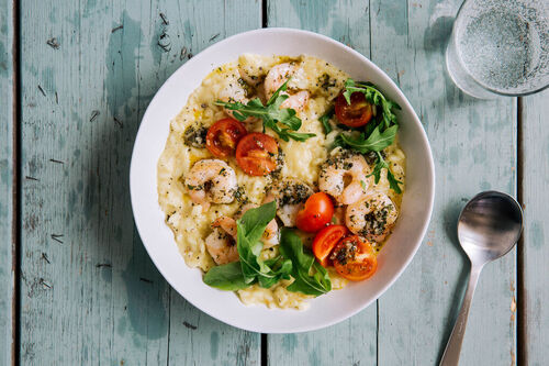Garnelen-Rosmarin-Risotto