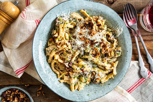 Spätzle in cremiger Pilzsauce